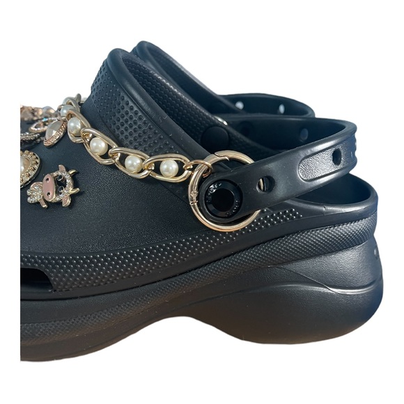 NEW CROCS BAE CLOGS WITH CHARMS SZ 8 - Picture 4 of 7